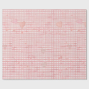 Papel de embrulho Gingham em pastel para o Dia dos