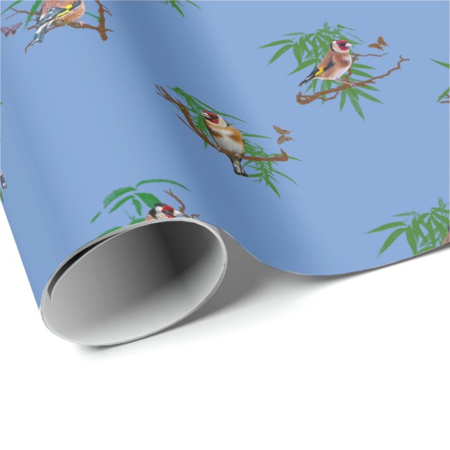 Papel de embrulho Goldies (Azul) (Ponta do rolo)