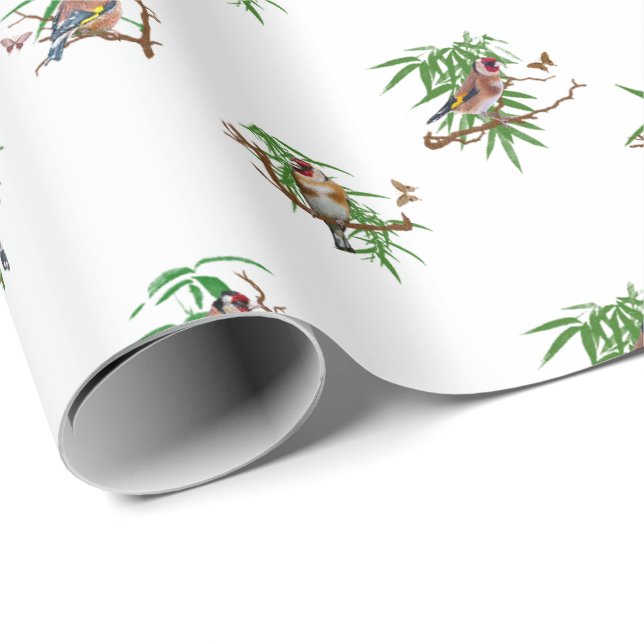Papel de embrulho Goldies (branco) (Ponta do rolo)
