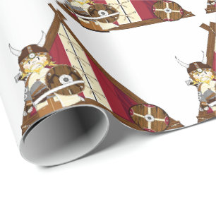 Papel de embrulho - Guerreiro Viking