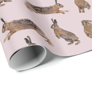 Papel de embrulho Hare Frenzy (Rosa)