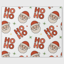 Papel de embrulho Ho Ho Ho Papai Noel – Divertido