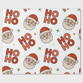 Papel de embrulho Ho Ho Ho Papai Noel – Divertido