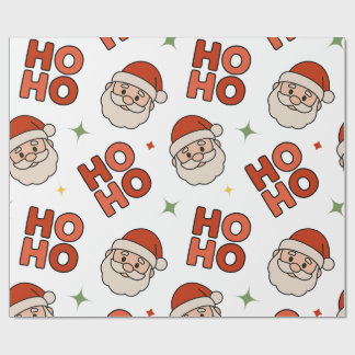 Papel de embrulho Ho Ho Ho Papai Noel – Divertido