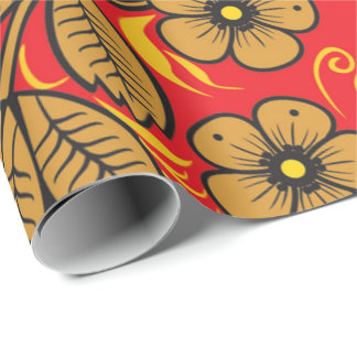Papel de embrulho Hohloma russo
