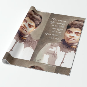 Papel de embrulho Ida B Wells & Citação Baby