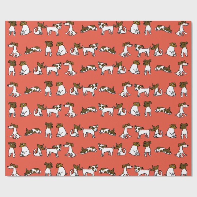 Papel de embrulho Jack Russell (Aberto)