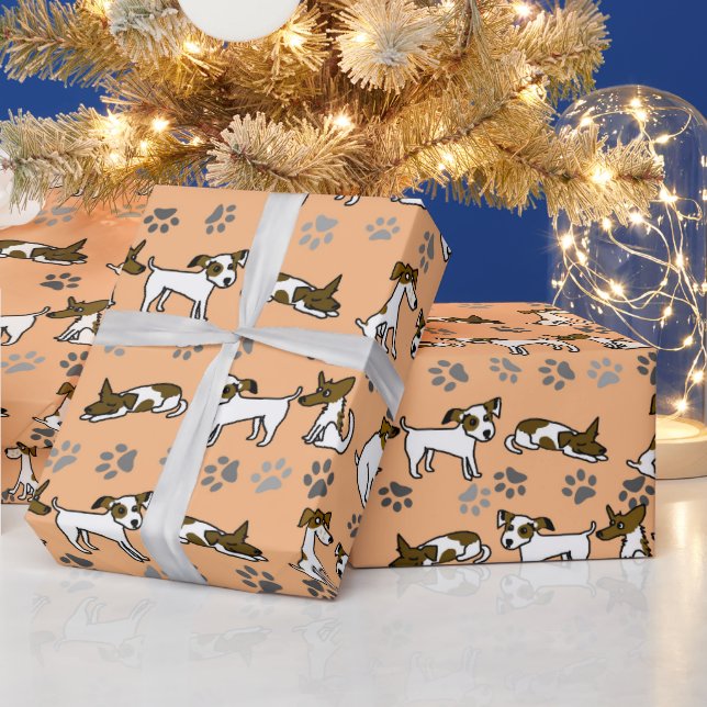 Papel de embrulho Jack Russell (Feriados)