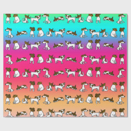 Papel de embrulho Jack Russell