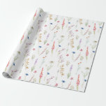 Papel de Embrulho Jardim de Flores Silvestres Aqua<br><div class="desc">O Papel de Embrulho Jardim de Flores Silvestres Aquarela Elegante é a maneira perfeita de mostrar aos seus entes queridos que você se importa. Disponível em dois tipos de papel premium e cinco tamanhos diferentes, nosso papel de embrulho atende a todas as suas necessidades de embrulho de presentes - porque...</div>