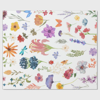 Papel de embrulho Jardim Floral