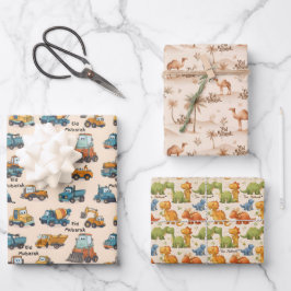 Papel de embrulho Kids Eid Mubarak | Conjunto para