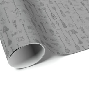 Papel de Embrulho Lake Life - Monocromático