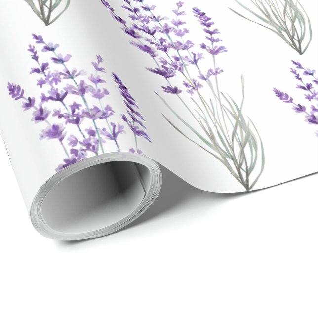 Papel de embrulho Lavanda (Ponta do rolo)