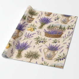 papel de embrulho lavanda vintage