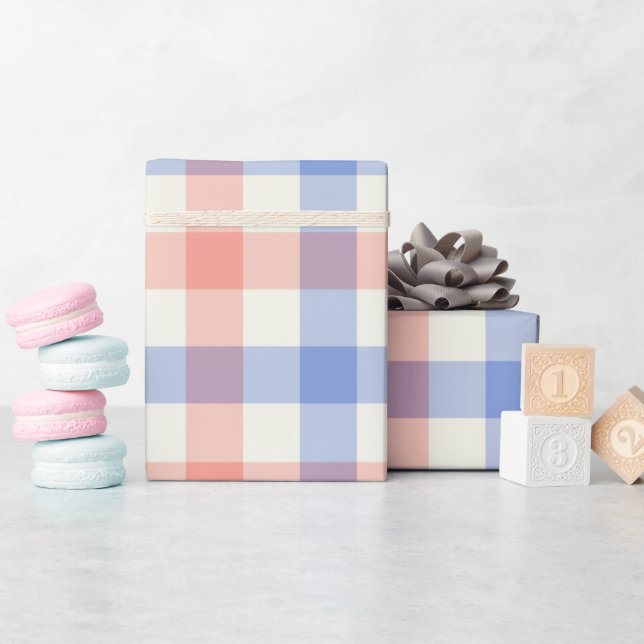 Papel de embrulho Liberty Gingham (Chá de bebê)