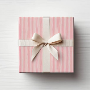 Papel de embrulho listrado rosa minimal