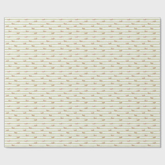 Papel de embrulho listras de Dachshund para festa