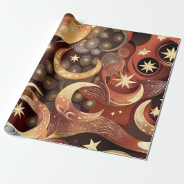Papel de embrulho – Lua Celestial Terracota de Lux