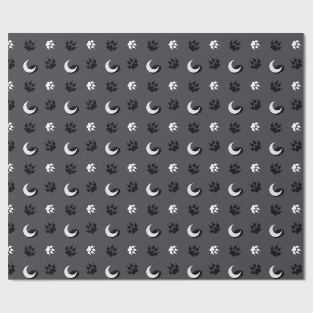 Papel de embrulho Lua do Lobo Cinzento (Aberto)