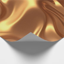 Papel de Embrulho Luxuoso Seda Ouro Líquido Textur