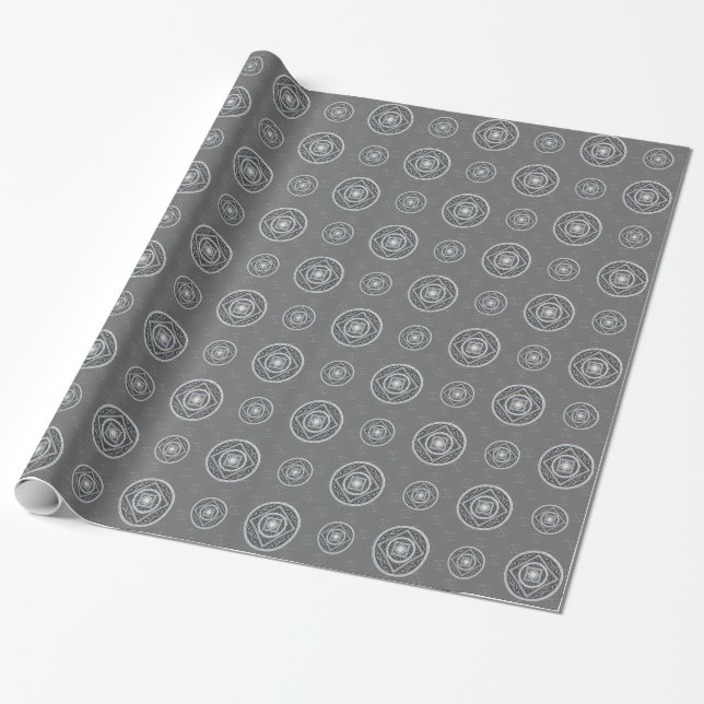 Papel de Embrulho Mandala do Câncer (Desenrolado)