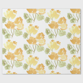 Papel de Embrulho Matte Flor Amarela