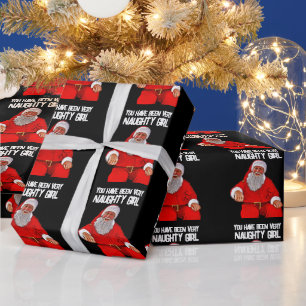 Papel de embrulho MENINA MÁ NO NATAL