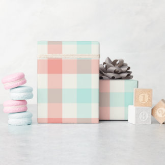 Papel de embrulho Miami Gingham