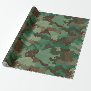 papel de embrulho militar de camuflagem