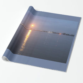 Papel de embrulho Nascer do sol no rio Mississipi