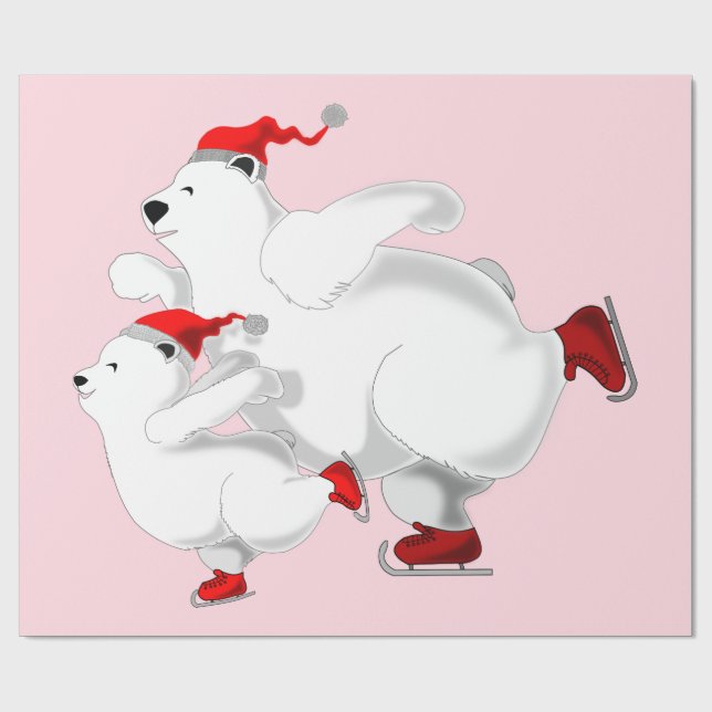 Papel de embrulho Natal Urso Feliz (Aberto)