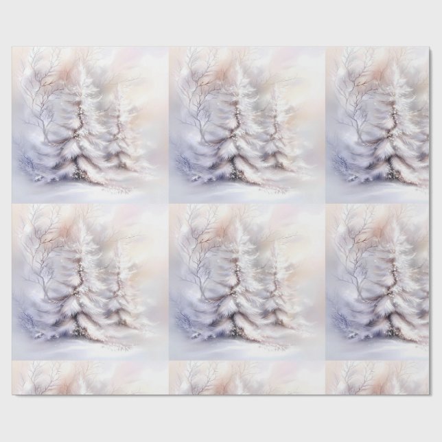 Papel de embrulho - Natal vitoriano de inverno (Aberto)
