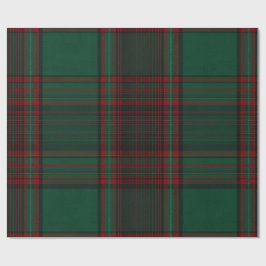 Papel de embrulho natalino xadrez verde e vermelho