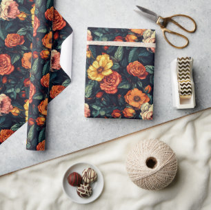 Papel de embrulho orçamentário Rosa na moda