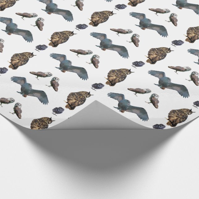 Papel de embrulho Owl Frenzy (escolha a cor) (Ponta)