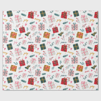 Papel de embrulho padrão contínuo de Natal