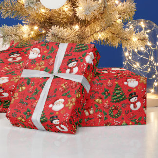 Papel de embrulho padrão contínuo de Natal