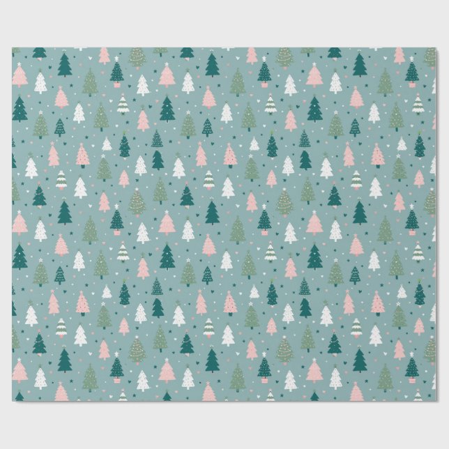 Papel de embrulho padrão contínuo de Natal (Aberto)