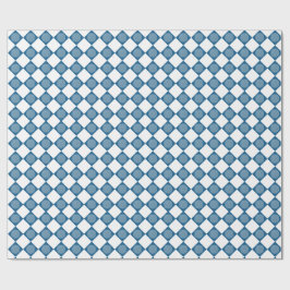 Papel de embrulho padrão de golfe Argyle Azul