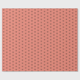 Papel de embrulho padrão de laço coquete rosa fofo