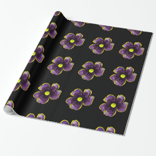 Papel de embrulho Pansy Roxa