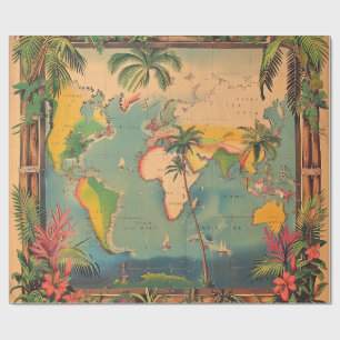 Papel de embrulho - Papel de embrulho Atlas Vintag