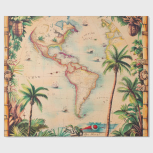 Papel de embrulho - Papel de embrulho Atlas Vintag