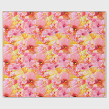 Papel de embrulho Papoulas sobre Papoulas