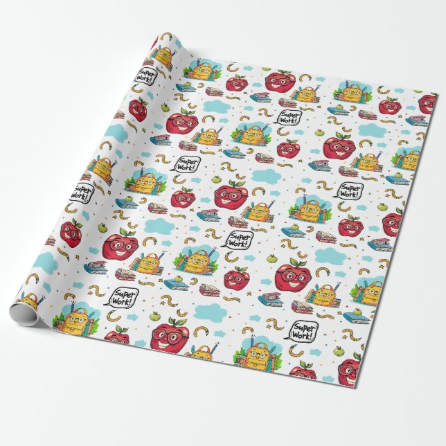 Papel de embrulho para a escola (Desenrolado)