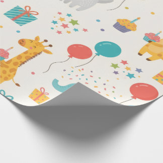 Papel de embrulho para aniversário de crianças – A