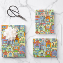 Papel de embrulho para aquecimento da casa, presen