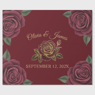 Papel de embrulho para casamento Moody dourado fol