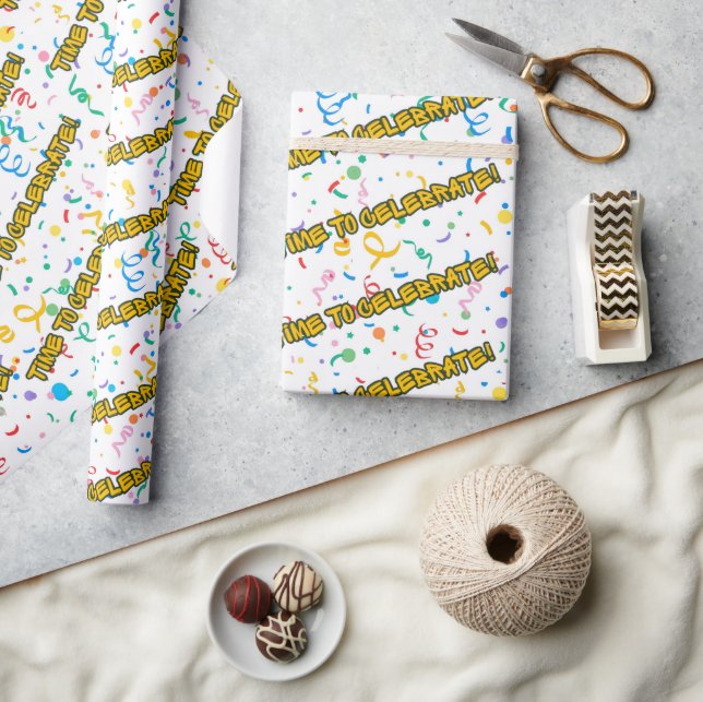 Papel de embrulho para festa de aniversário (Artesanato)
